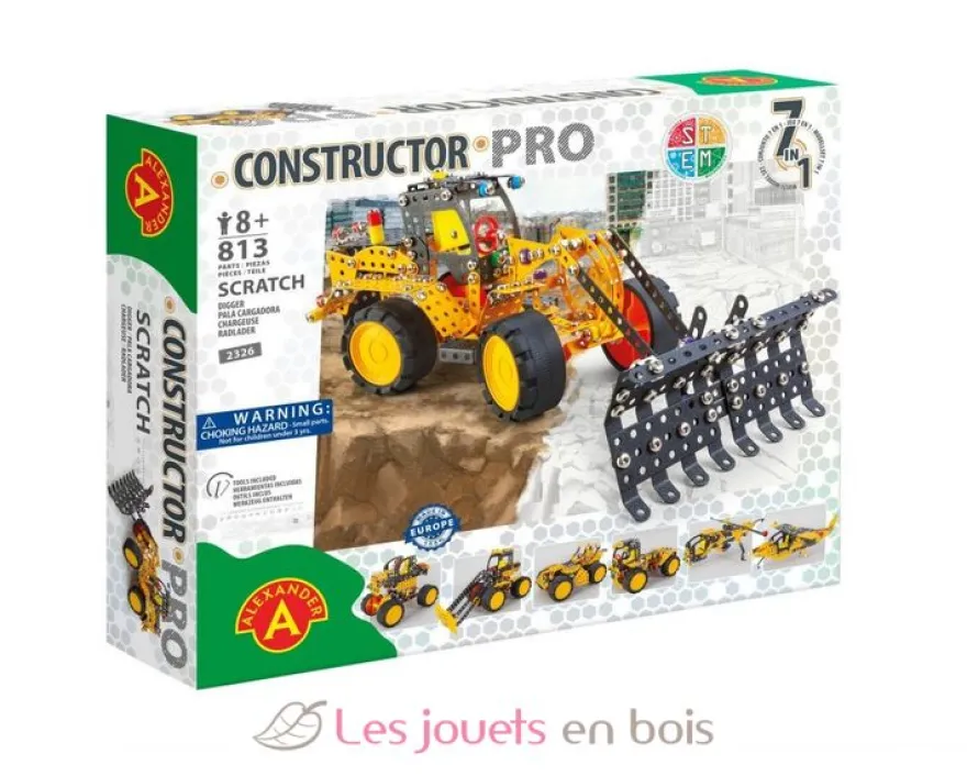 Constructor Pro - Scratch Pelleteuse 7 en 1 - Alexander Toys