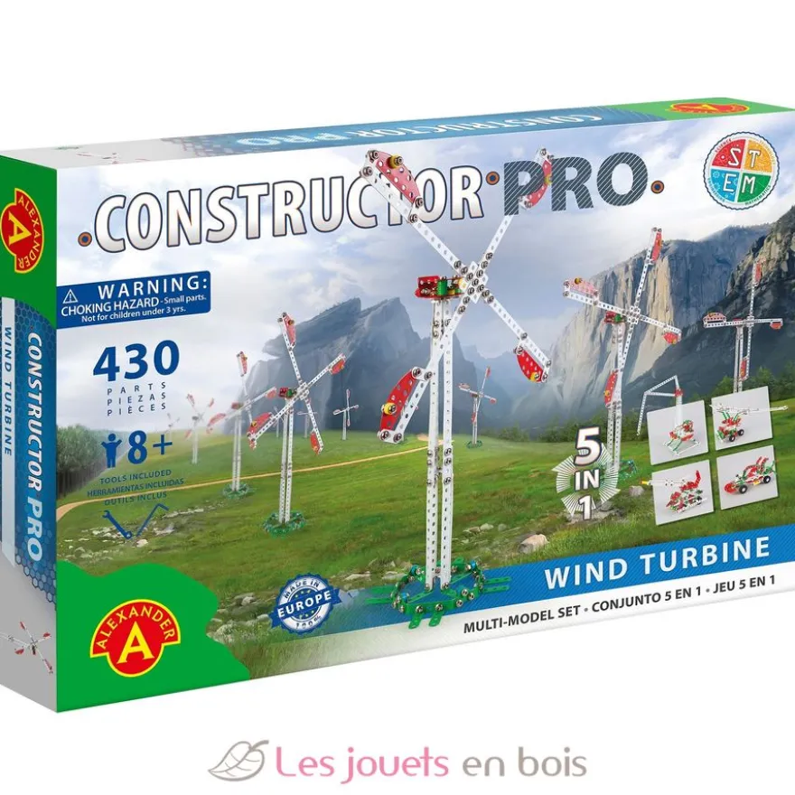 Constructor Pro - Wind Turbine 5 en 1 - Alexander Toys