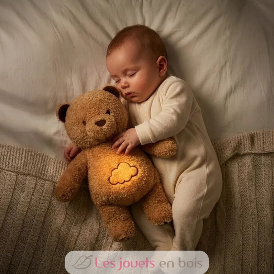 Cookie l'ours musical et lumineux qui respire - Dès la naissance - Cloud b