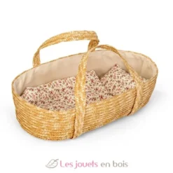 Couffin en osier tressé pour poupée 50 cm - ByAstrup