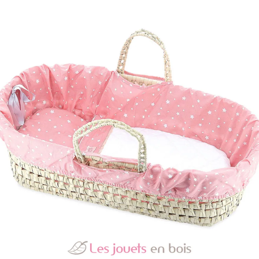 Couffin poupée 50 cm Corail - Petitcollin