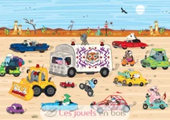 Course dans le désert d'Olivier Lake - Puzzle Michèle Wilson