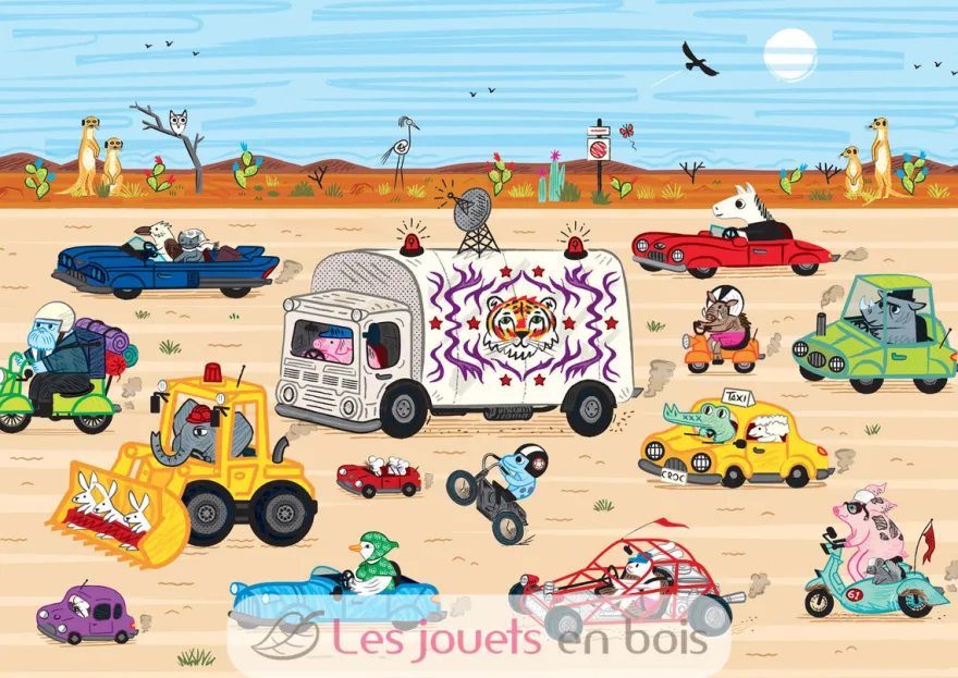 Course dans le désert d'Olivier Lake - Puzzle Michèle Wilson