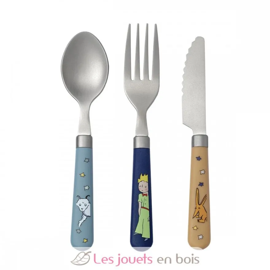 Couverts d’apprentissage Le Petit Prince bleu - Petit Jour
