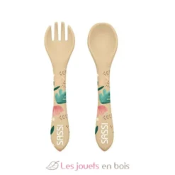 Couverts en silicone Gnawy le paresseux - Sassi Junior