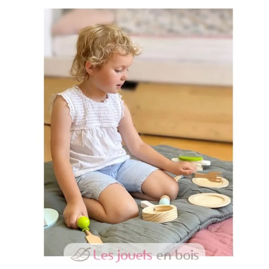 Couverts et casseroles en bois - Small Foot company
