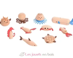 Créatures marines en bois - TickiT