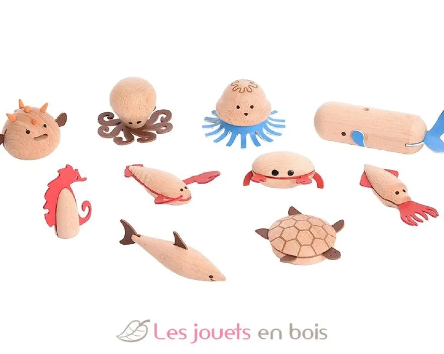 Créatures marines en bois - TickiT