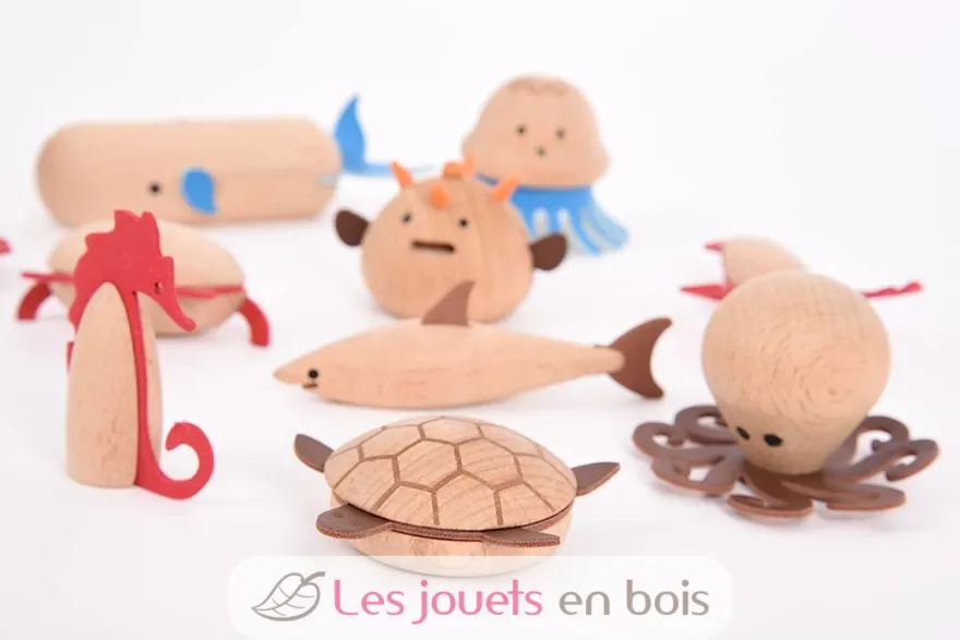 Créatures marines en bois - TickiT