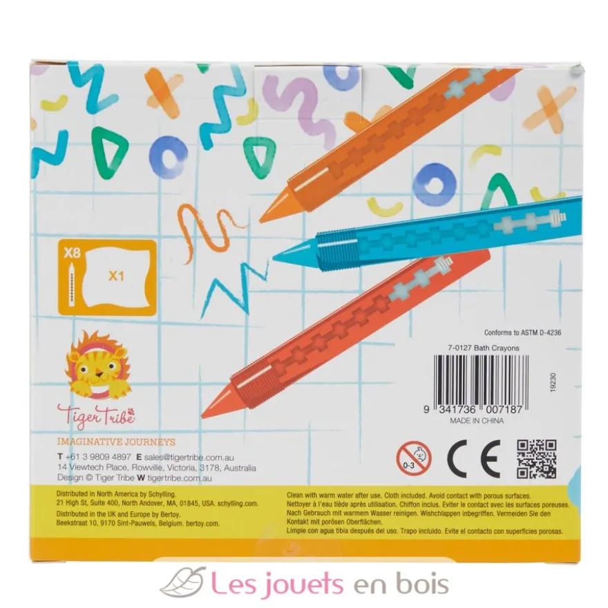 Crayons de bain - Tiger Tribe