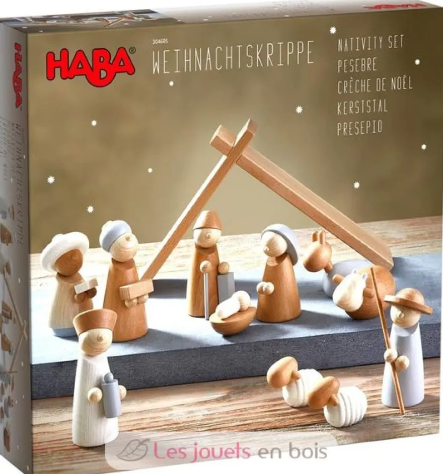 Crèche de Noël en bois - Haba