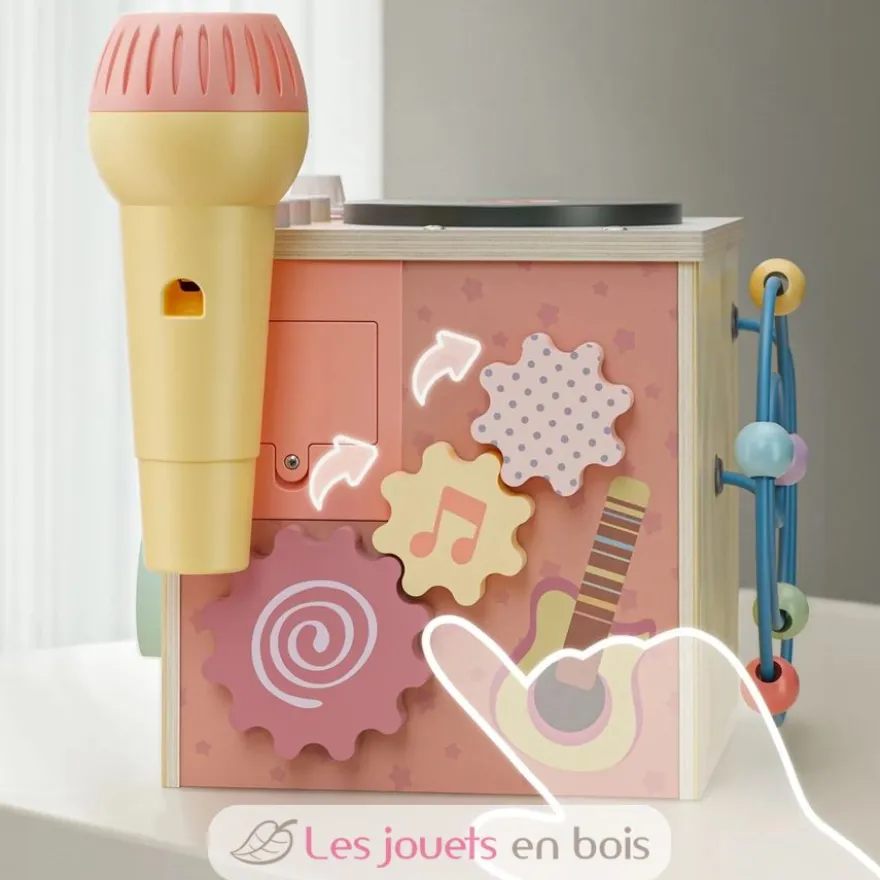 Cube d'activité musicale - Bois et plastique - Topbright