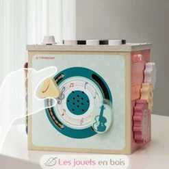 Cube d'activité musicale - Bois et plastique - Topbright