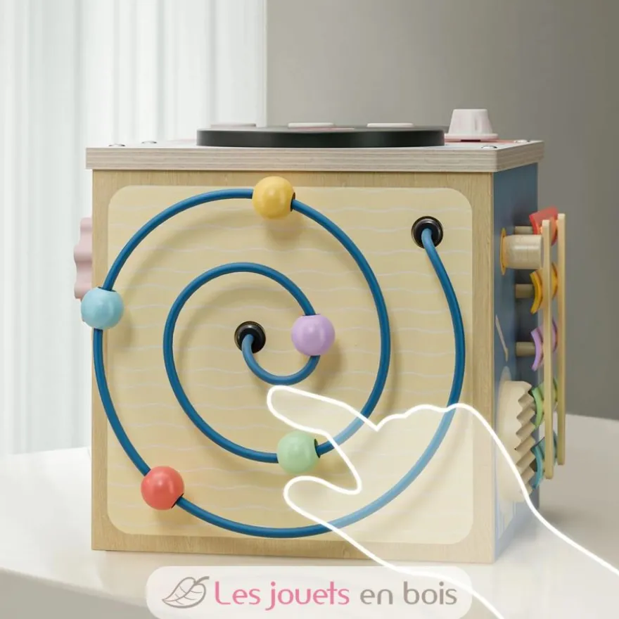 Cube d'activité musicale - Bois et plastique - Topbright