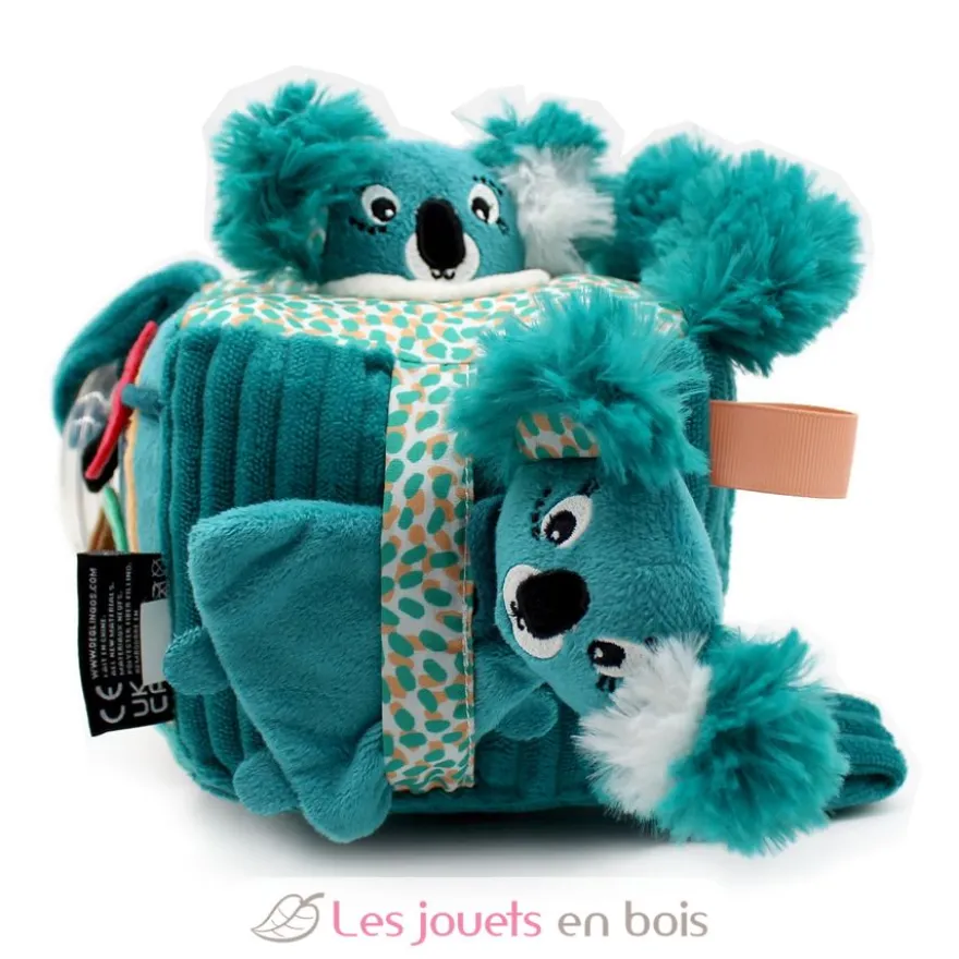 Cube d'activités Berlingos le koala bleu vert - Les Déglingos