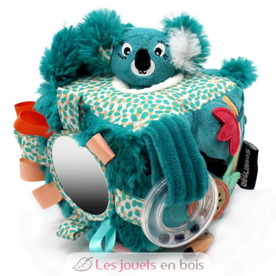 Cube d'activités Berlingos le koala bleu vert - Les Déglingos