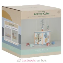 Cube d'activités en bois bleu Forest Friends - Little Dutch