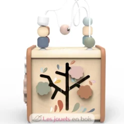 Cube d'activités en bois 5 en 1 - Speedy Monkey