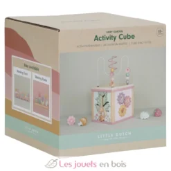 Cube d'activités en bois rose Fairy Garden - Little Dutch