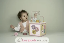 Cube d'activités en bois rose Fairy Garden - Little Dutch