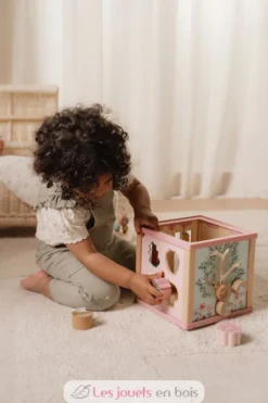 Cube d'activités en bois rose Fairy Garden - Little Dutch