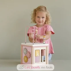 Cube d'activités en bois Wild Flowers - Little Dutch