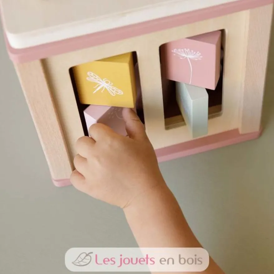 Cube d'activités en bois Wild Flowers - Little Dutch