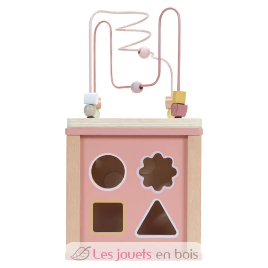 Cube d'activités en bois Wild Flowers - Little Dutch