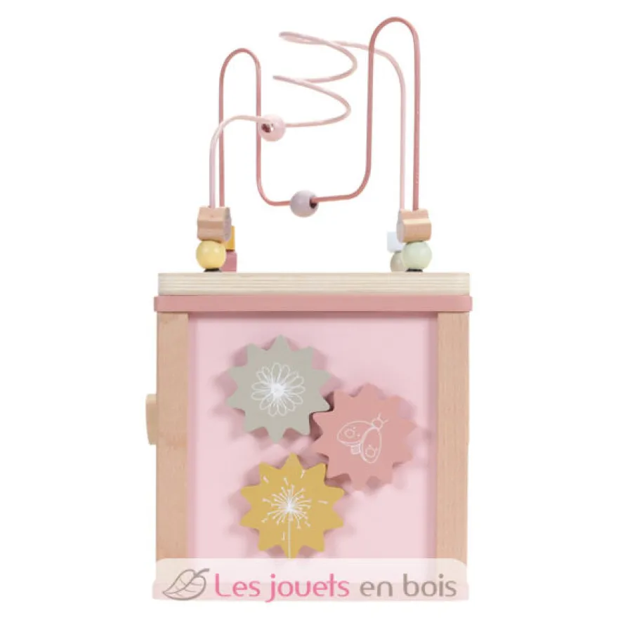 Cube d'activités en bois Wild Flowers - Little Dutch