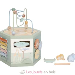 Cube d'activités hexagonal en bois Safari Friends - Little Dutch