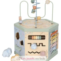 Cube d'activités hexagonal en bois Safari Friends - Little Dutch