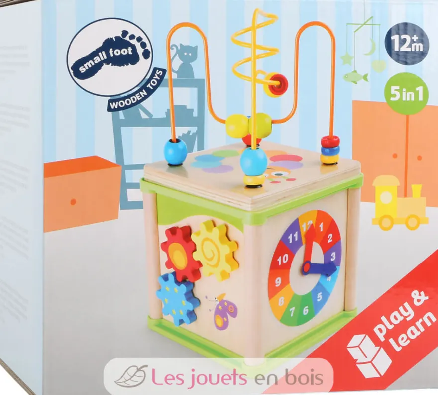 Cube d'activités Insectes multicolore Small Foot Compagny