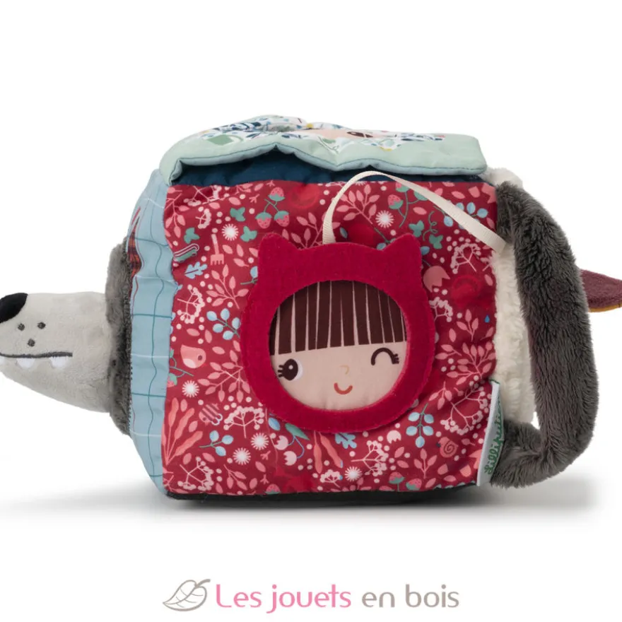 Cube d'activités Louis le loup en tissu - Lilliputiens