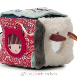 Cube d'activités Louis le loup en tissu - Lilliputiens