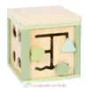 Cube de motricité en bois vert - Small Foot