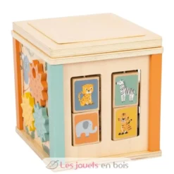 Cube de motricité Safari multicolore Small Foot Compagny