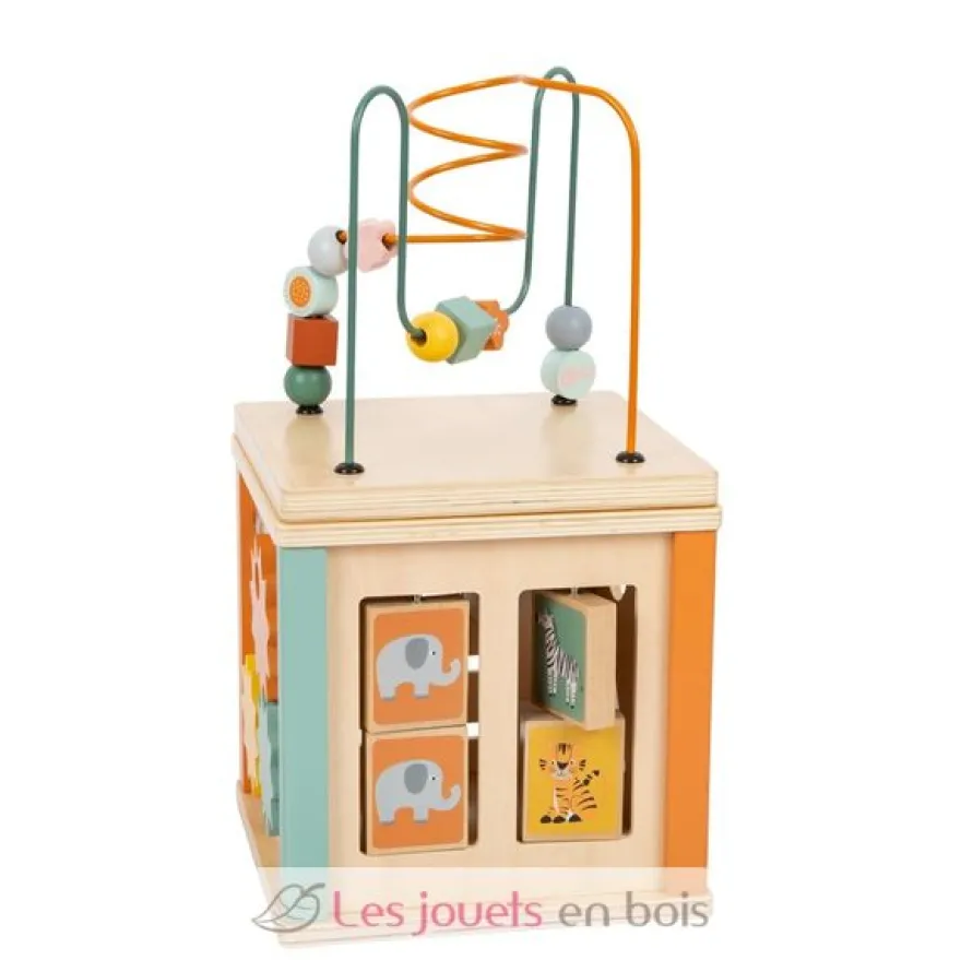 Cube de motricité Safari multicolore Small Foot Compagny