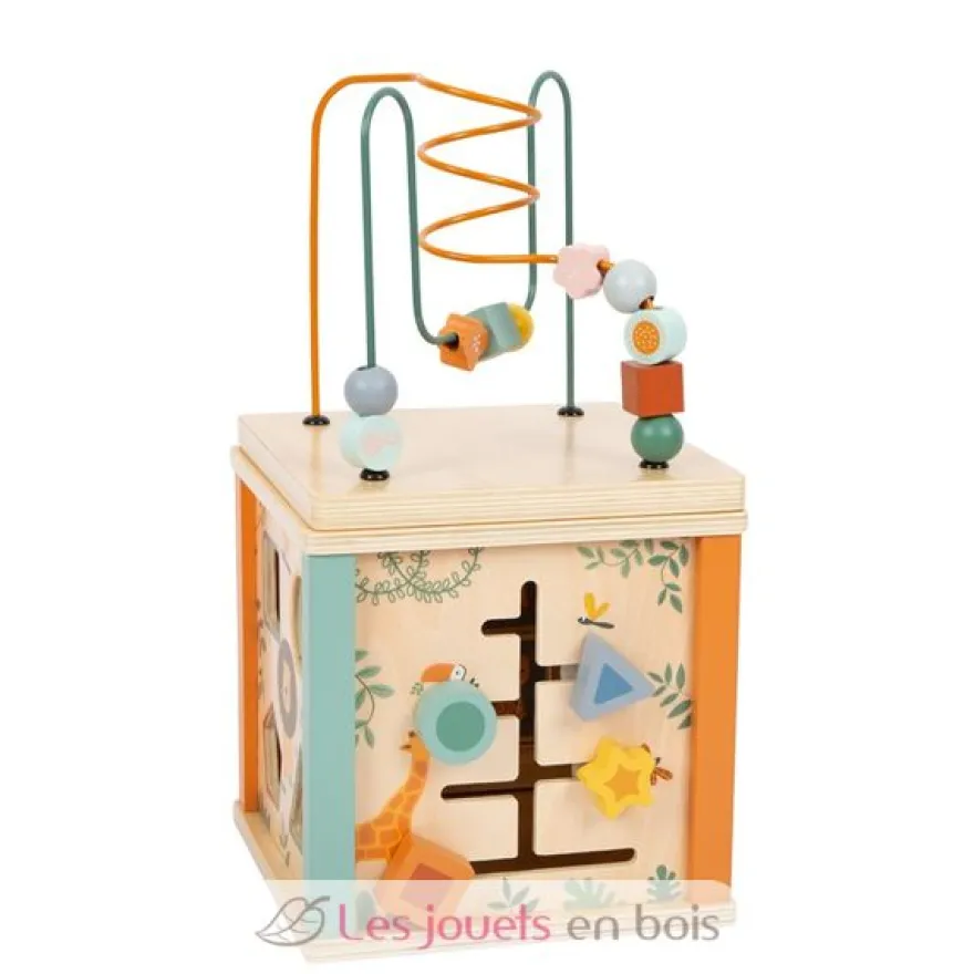 Cube de motricité Safari multicolore Small Foot Compagny