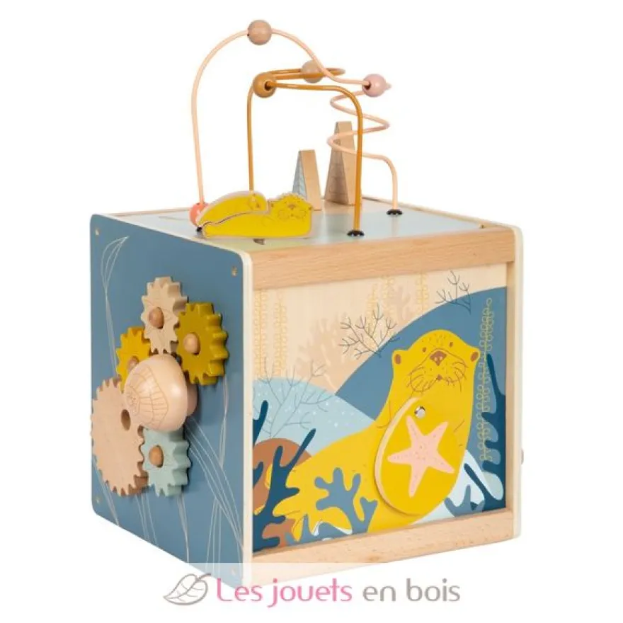 Cube de motricité Seaside bleu - Small Foot Compagny