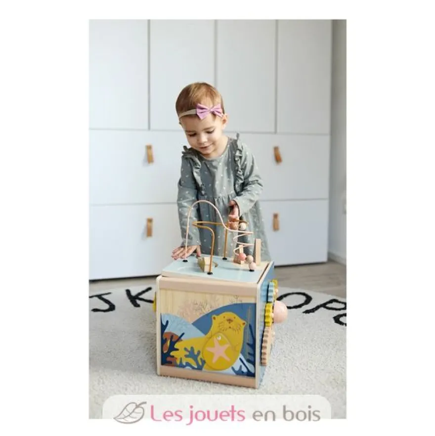 Cube de motricité Seaside bleu - Small Foot Compagny