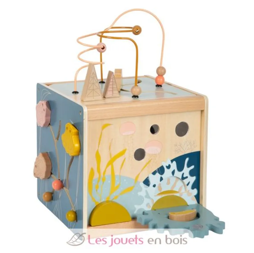Cube de motricité Seaside bleu - Small Foot Compagny