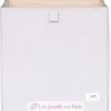 Cube de rangement recyclé uni gris clair - 3 Sprouts