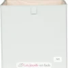 Cube de rangement recyclé uni vert - 3 Sprouts