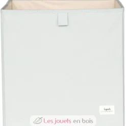 Cube de rangement recyclé uni vert - 3 Sprouts