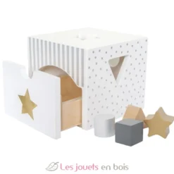 Cube d'éveil en bois Silver - JaBaDaBaDo