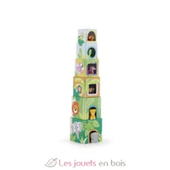 Cubes empilables et animaux Savane - Sevi