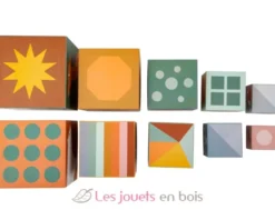Cubes à empiler Safari marron