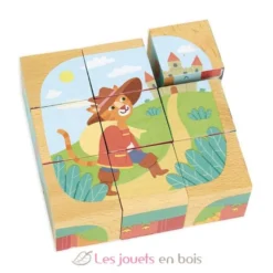 Cubes en bois - Les contes - Vilac