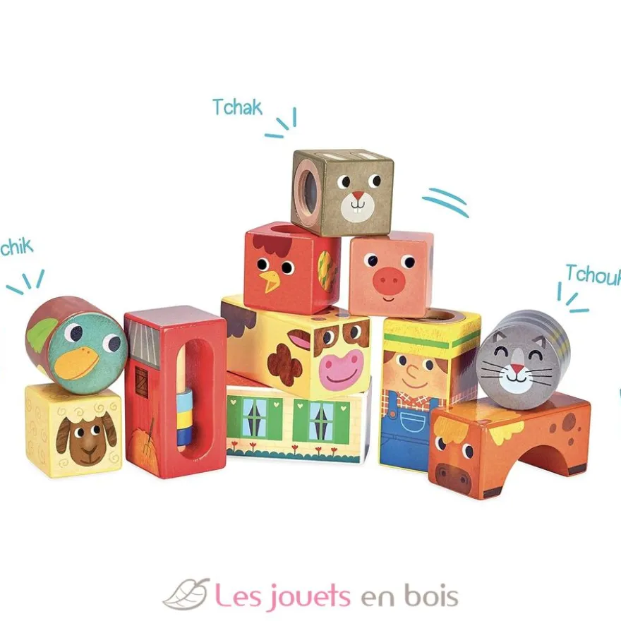 Cubes sonores de la ferme - Vilac