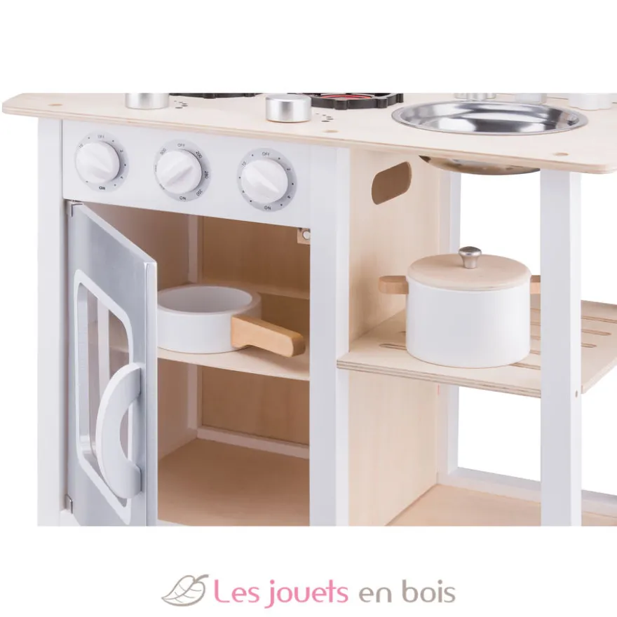 Cuisine Bon Appétit - blanche argent - New Classic Toys